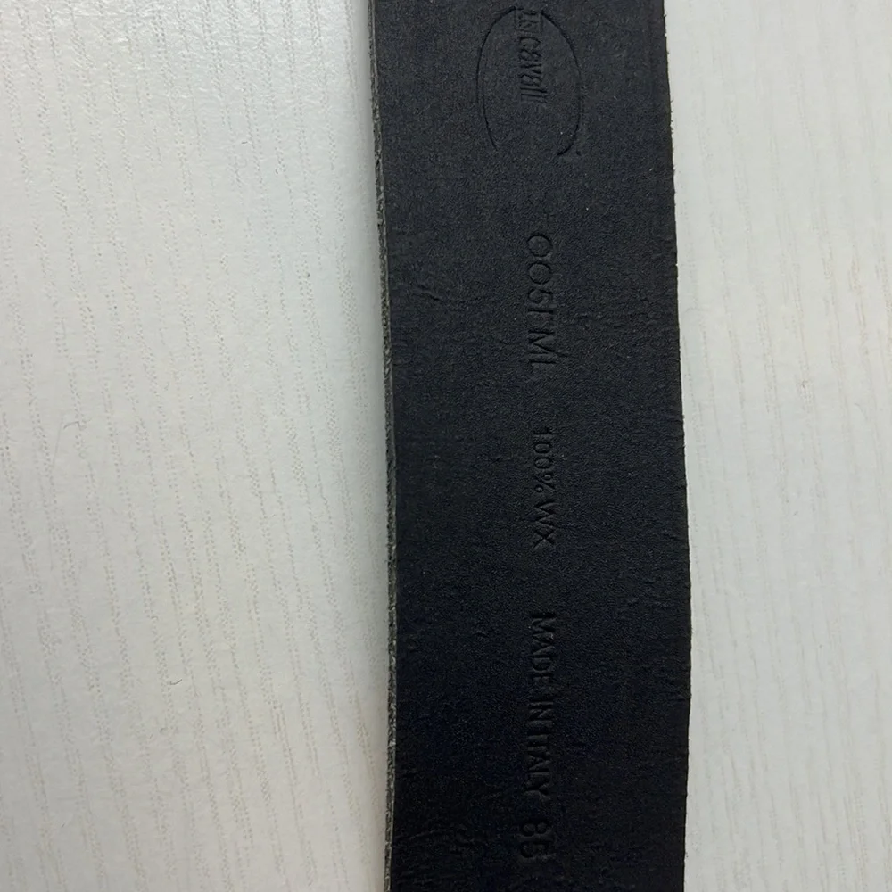 JUST CAVALLI Black ITTIERRE Belt RARE ✨Vintage 38